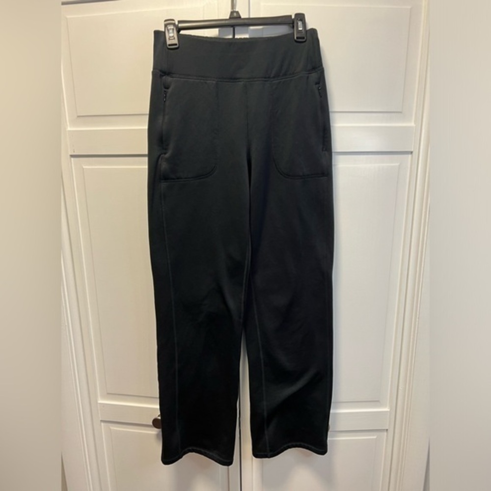 Lands’ End Fleece Lined Yoga Pants Size Women’s Small (6-8) Color Black